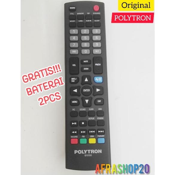 [] Remot Remote TV Led Polytron Original 81i191 / 81i8355 Asli murah berkualitas PLD20 / PLD22 / PLD24 / PLD32 / PLD40 / PLD43 / PLD50