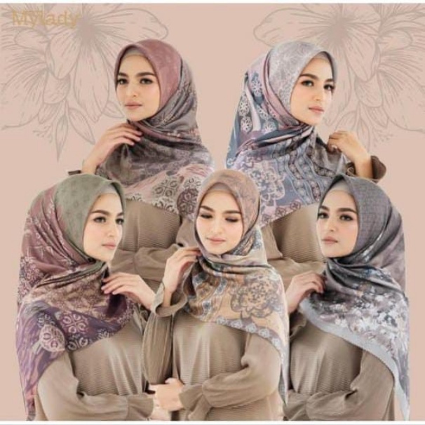 Hijab Voal Motif Lasercut / Jilbab Segiempat Printing Premium / Hijab Voal Motif Premium