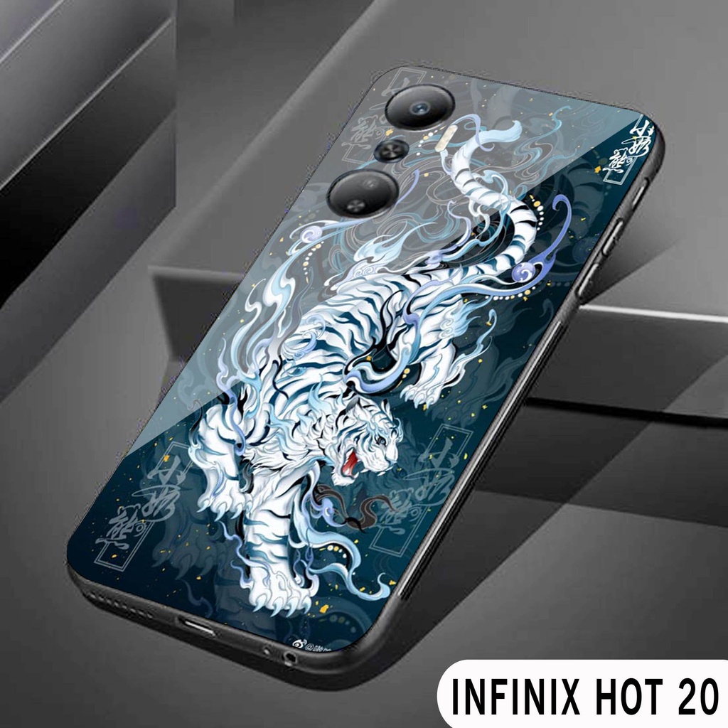 Softcase Glass [S144] INFINIX HOT 20 - casing pelindung - INFINIX HOT 20 - pelindung handphone - INF