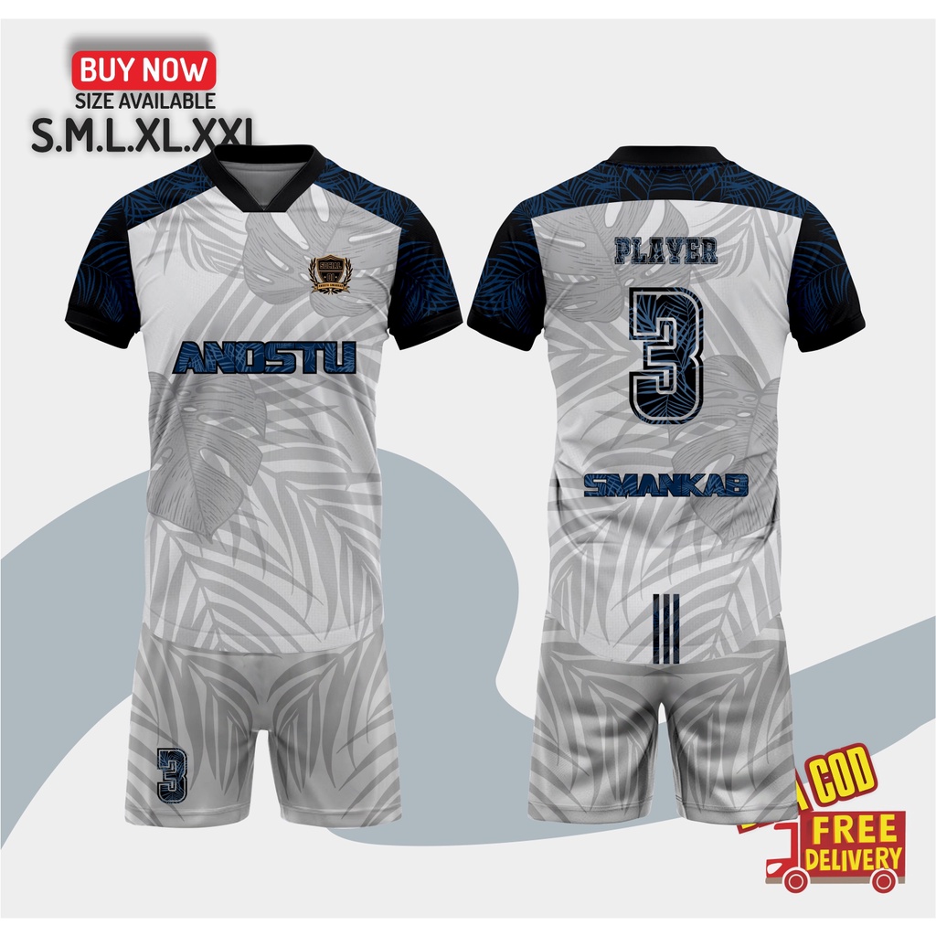 Jual Baju Jersey Sepak Bola Stelan Futsal Custom Full Printing Bisa