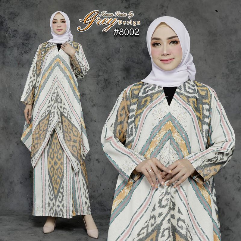 [8002] SETELAN ROK TENUN HIASAN FULL PAYET// By Grey Design