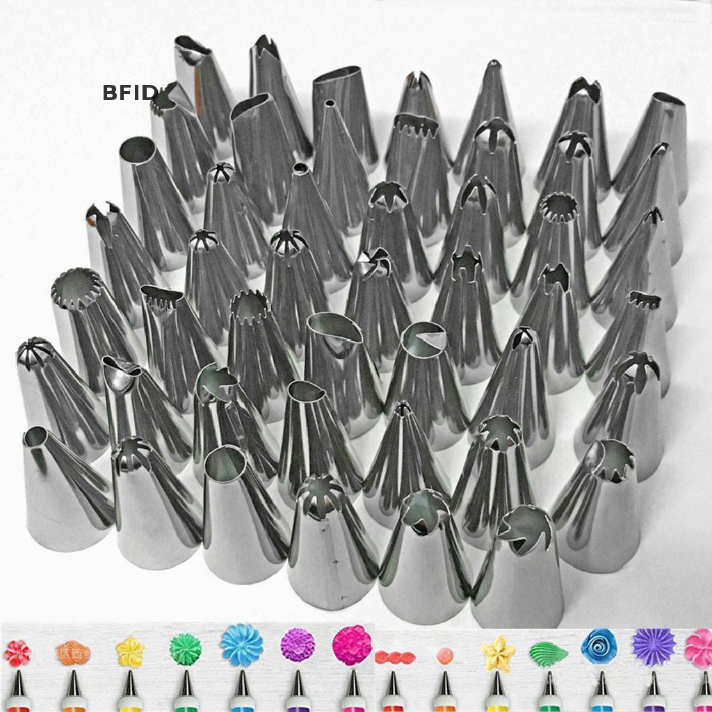 [BFID] 24/36/48pcs Icing Piping Nozzle Tips Kue Sugarcraft Pastry Decor [ID]