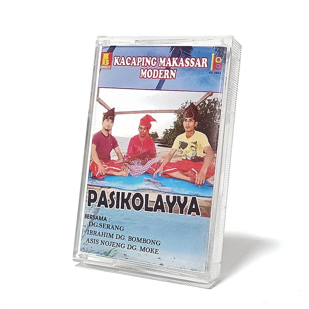 kaset tape Kacaping Makassar Modern Pasikolayya bersama Dg. Serang Ibrahim Dg. Bombong Asis Nojeng D