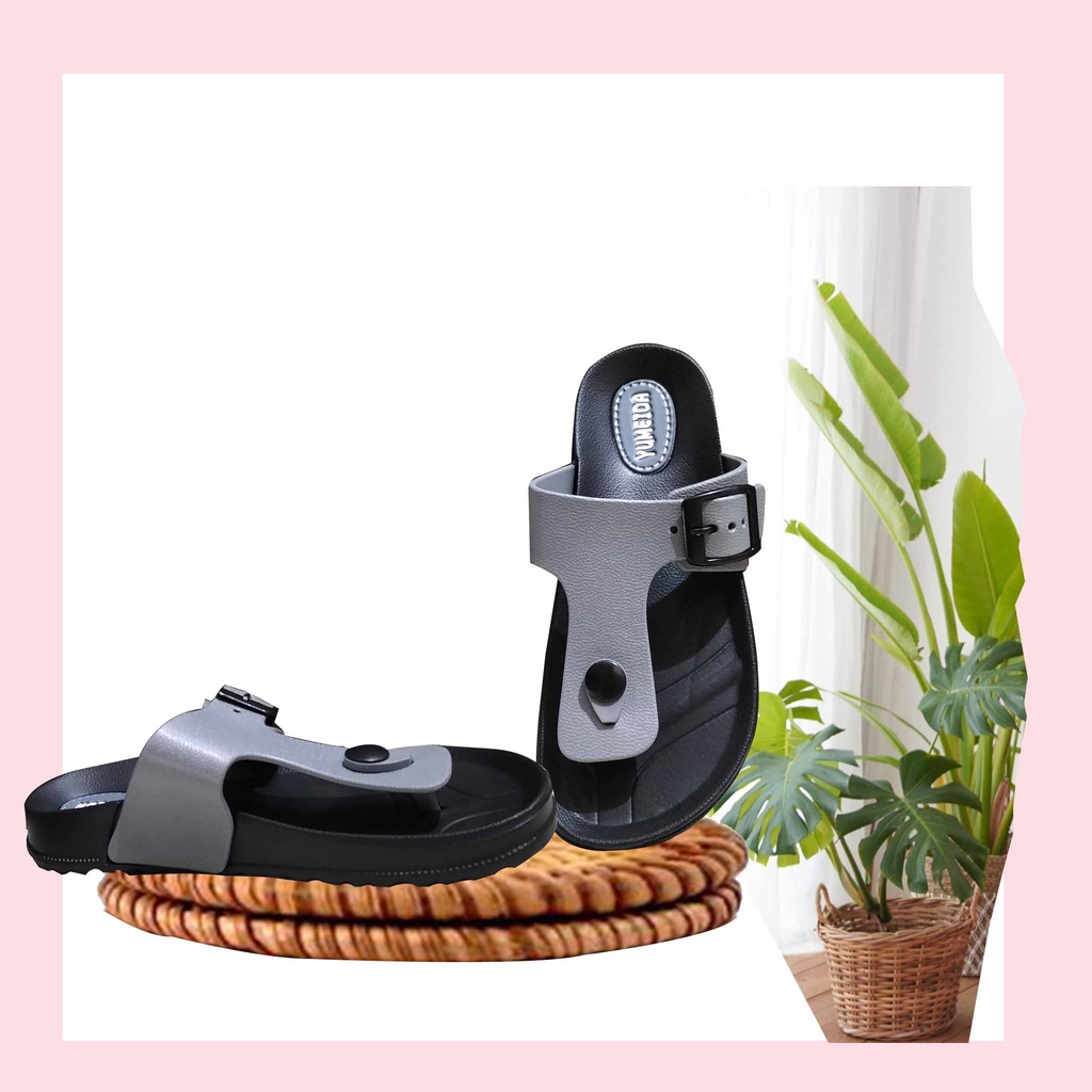 Sepasang Sandal Anak Laki laki Bahan Karet Anti Slip