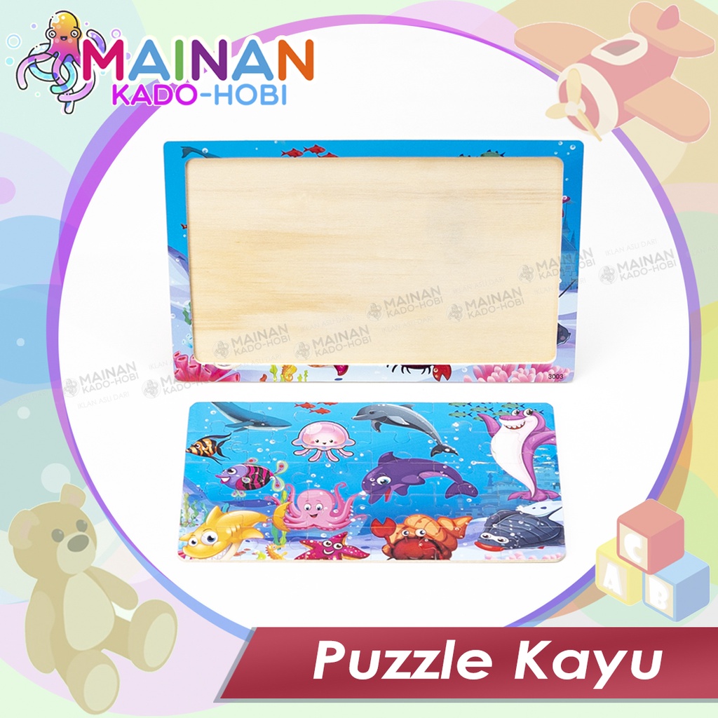 MAINAN PUZZLE ANAK PEREMPUAN LAKI HEWAN SEAWORLD