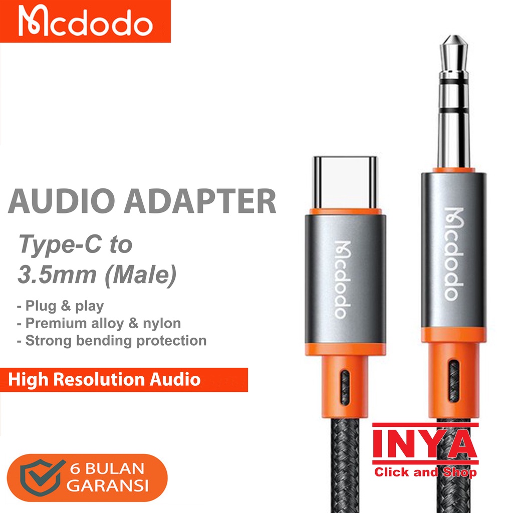 AUDIO ADAPTER TYPE-C DIGITAL 1.2m MCDODO CA-0820 - Type C to DC3.5mm