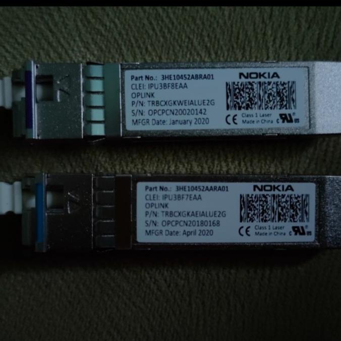 SFP+ BIDI 10G 40KM NOKIA ( SEPASANG )