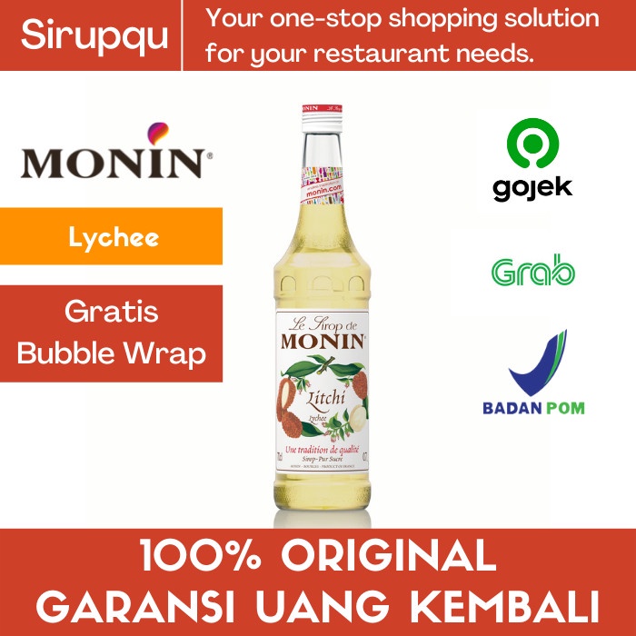 

MONIN LYCHEE SYRUP 700 ML 70 CL