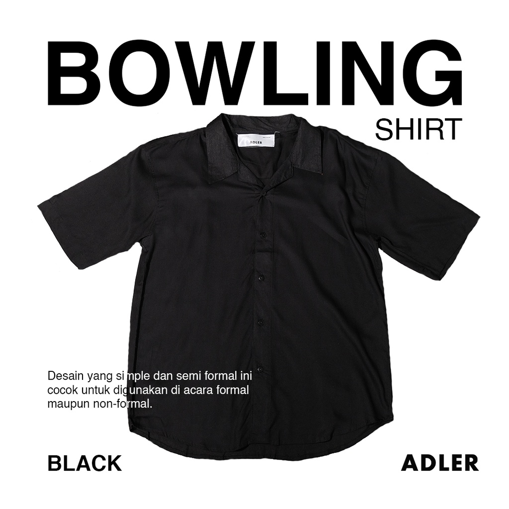 ADLER Bowling Shirt Black