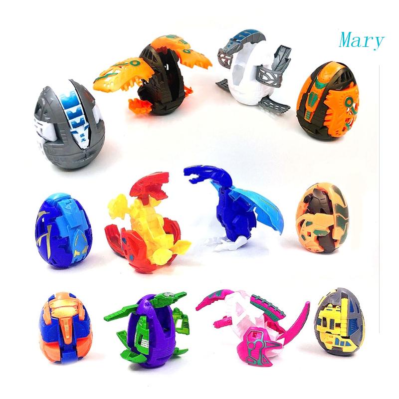 Mary Dinosaurus Telur Deformation Robot Mainan Otomatis Mengubah Hadiah Edukasi Anak