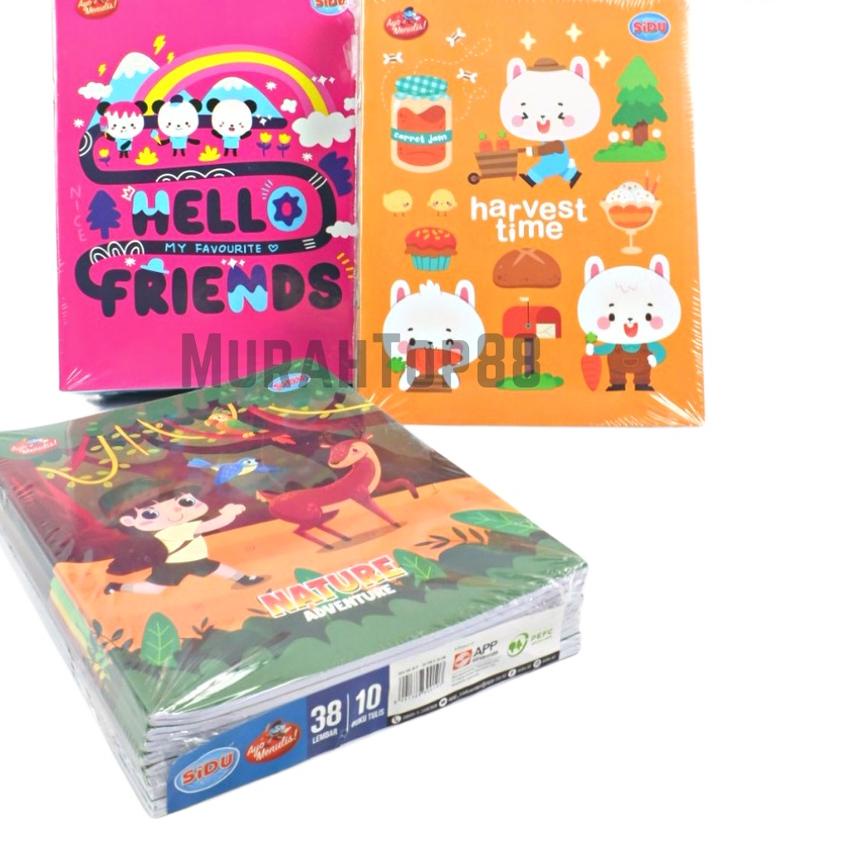 

LY4✩ Buku Tulis Sidu 38 Lembar / Buku Sekolah Anak Karakter Sinar Dunia [PER PACK ISI 10 PCS] Barang Bagus