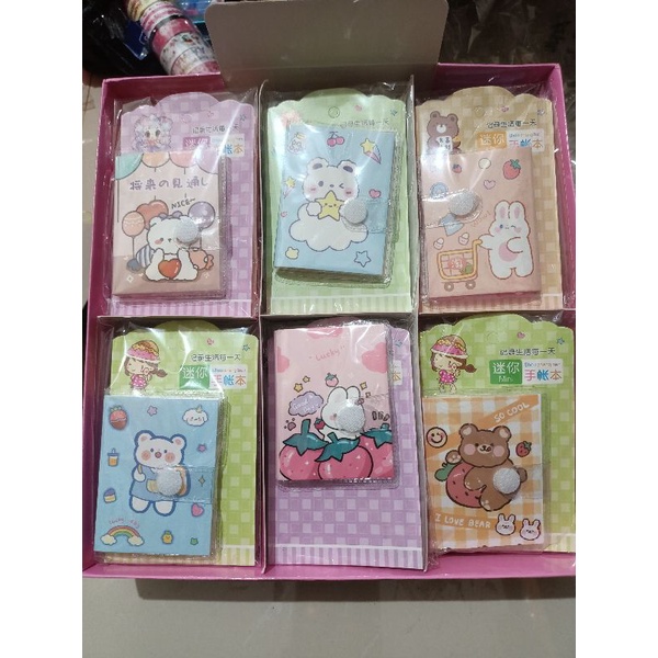 

memo unyu momo, notebook mini lucu