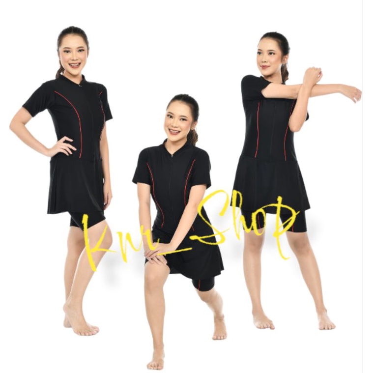 BAJU RENANG ROK REMAJA - DEWASA CANTIK + CUP BRA