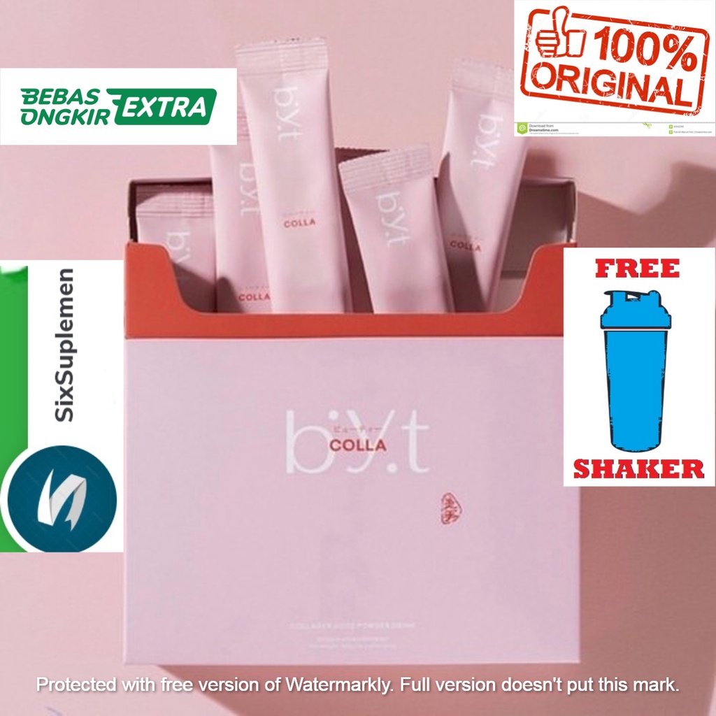 (Bonus Shaker) BYOOTE Collagen 1 Box 16 sachet Glutahione Antioxidant Whitening (1 BOX)