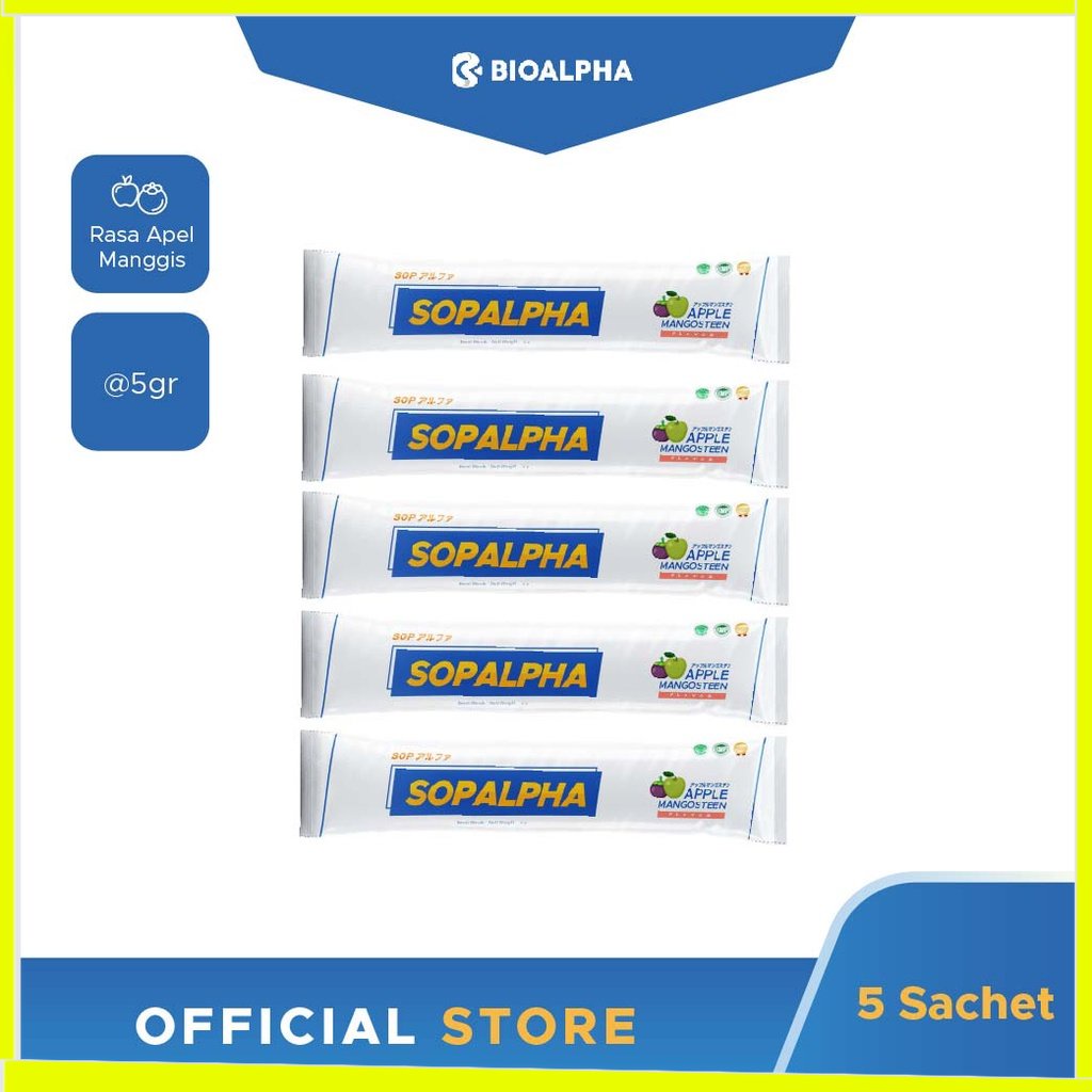 SOPALPHA - Rasa Apel Manggis 5 Sachet CHOCOFUN MEDAN