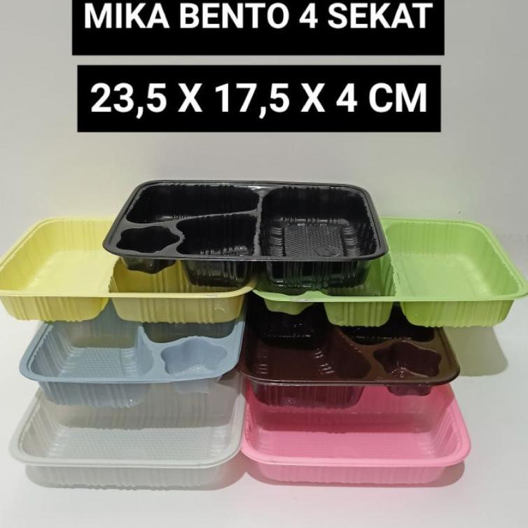 

Terlaku.../ MIKA BENTO 4 SEKAT/TRAY BENTO 4 SEKAT BINTANG TIPE MKBNT01 ISI 25 PCS