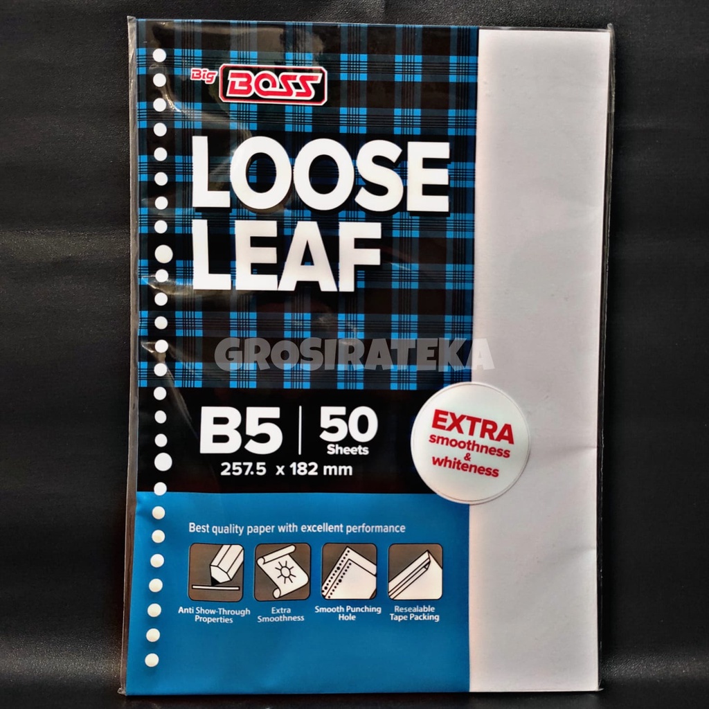 

BIG BOSS LOOSE LEAF B5 50 LEMBAR POLOS