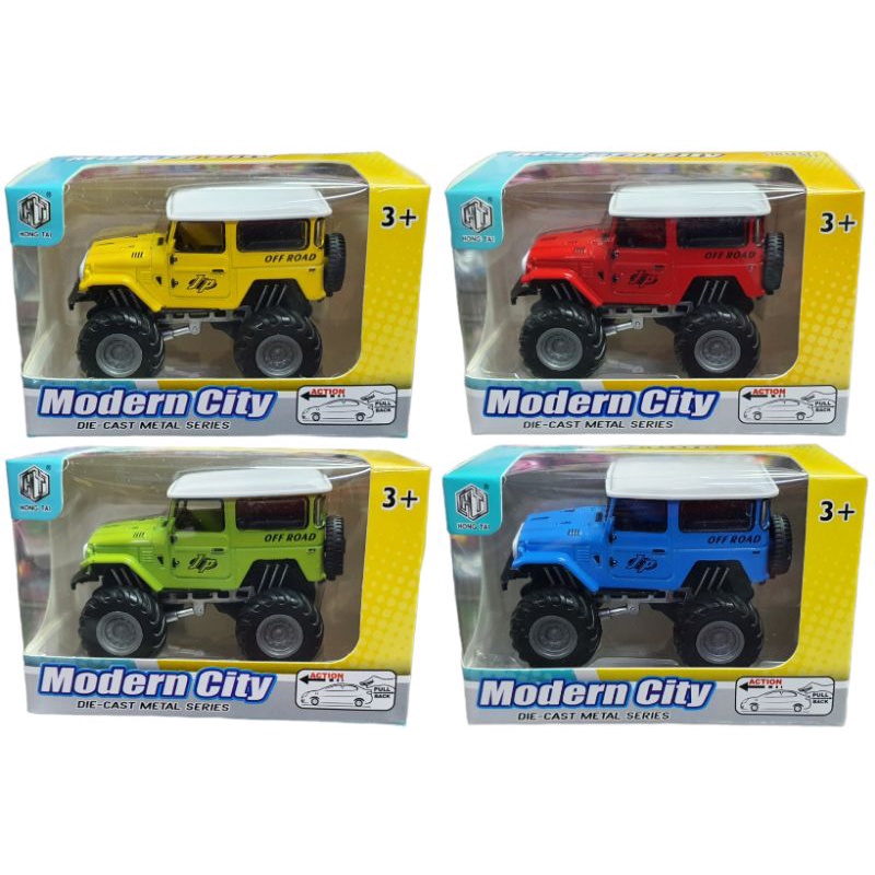 Diecast Modren City Jeep Bigfood Miniatur Mobil Jip Hardtop