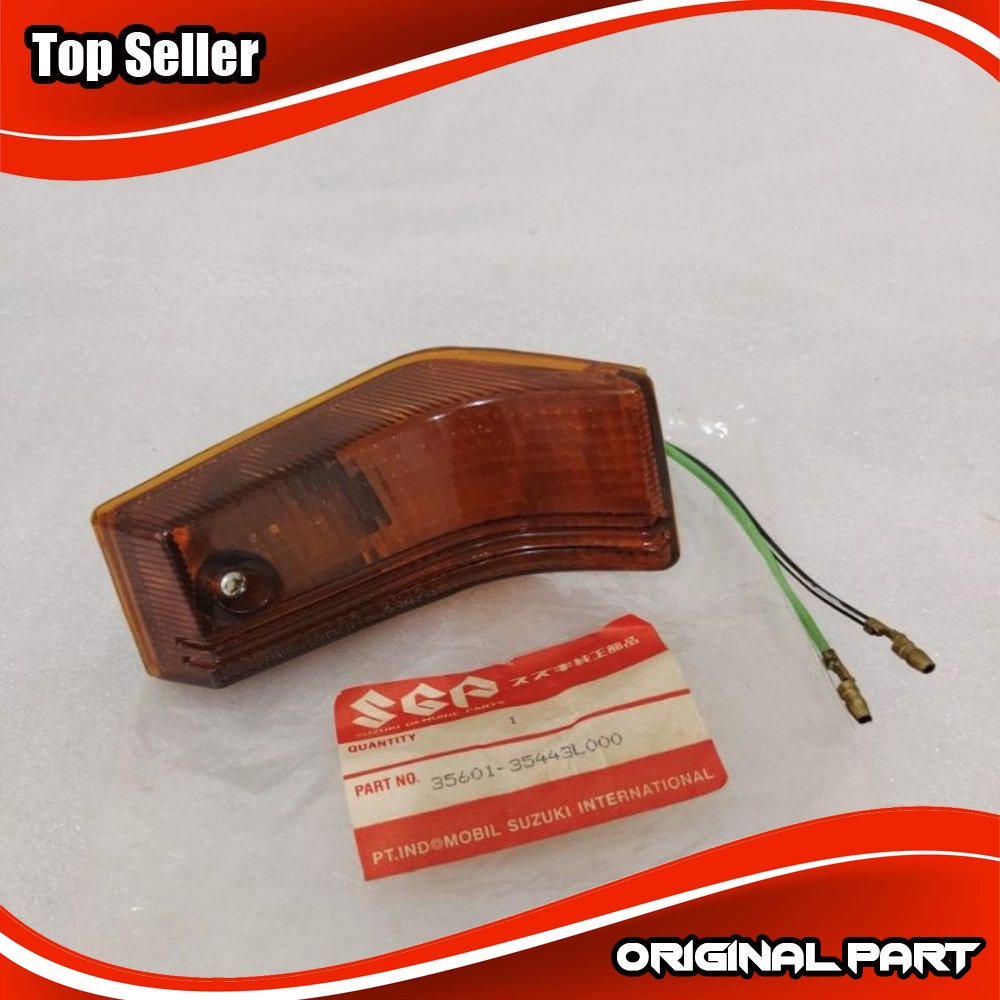 Lampu Mika Sein sen riting depan lampu assy KANAN Suzuki RC100 RC 100 Bravo ORIGINAL 35601-35443L000