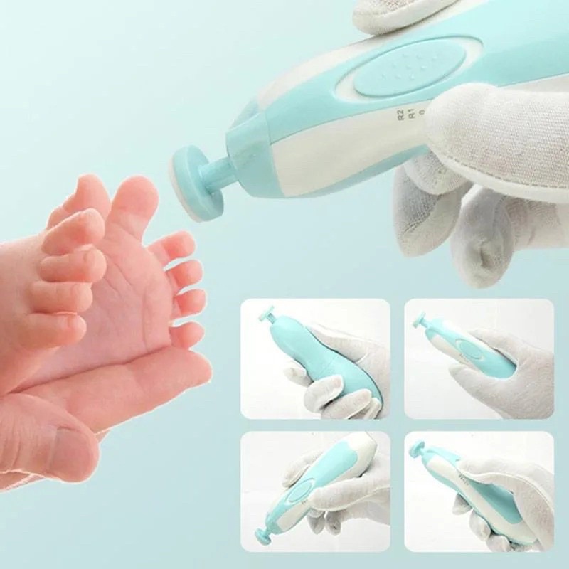 (SerbaSerbi)Gunting Kuku Bayi Elektrik Grinding Baby Nail Trimmer Manicure Pedicure Set Bayi