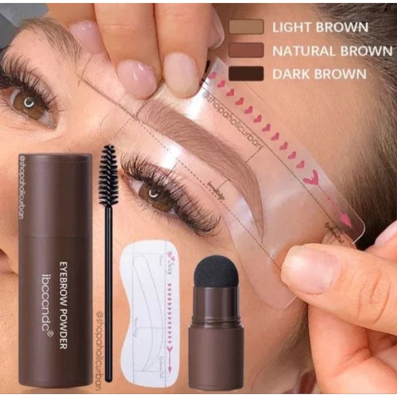 Eyebrow Powder Cetakan Alis Instan Eyebrow Stamp Alis stempel Waterproof