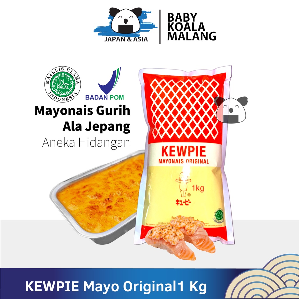 

[KHUSUS GOJEK] KEWPIE Mayo Original 1 Kg │ Mayonnaise Ori Ala Jepang