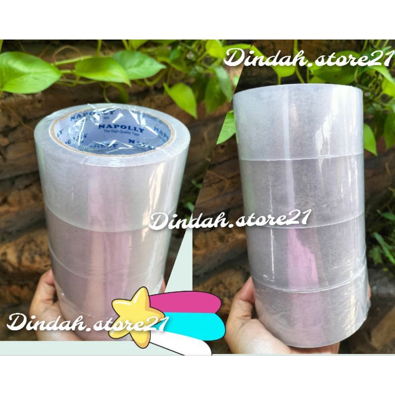

PLAKBAN BENING 90 YARD ISOLASI SELOTIP CLEAR TAPE 45 MM DAYA LENGKET KUAT