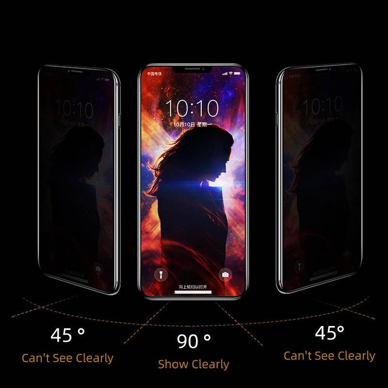 IPHONE 1-3pcs Untuk Iphone14 13 12 11 Pro Max Mini Plus Anti Mengintip Tempered Glass Pelindung Layar Anti-Spy Transparan Untuk Iphone6 6s 7 8 Plus SE 2020 2022 X Xs XR Max