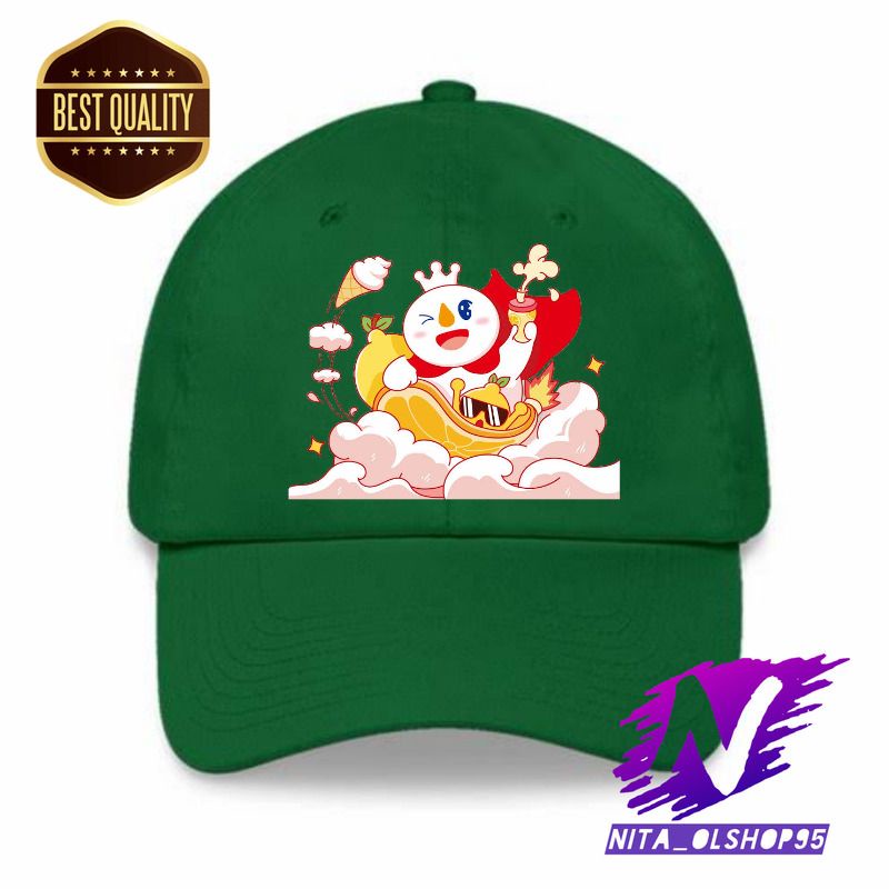 topi mixue topi anak baseball mixue eskrim