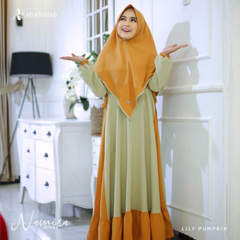 NAMIRA DRESS NY RAISA HIJAB (READY STOCK)