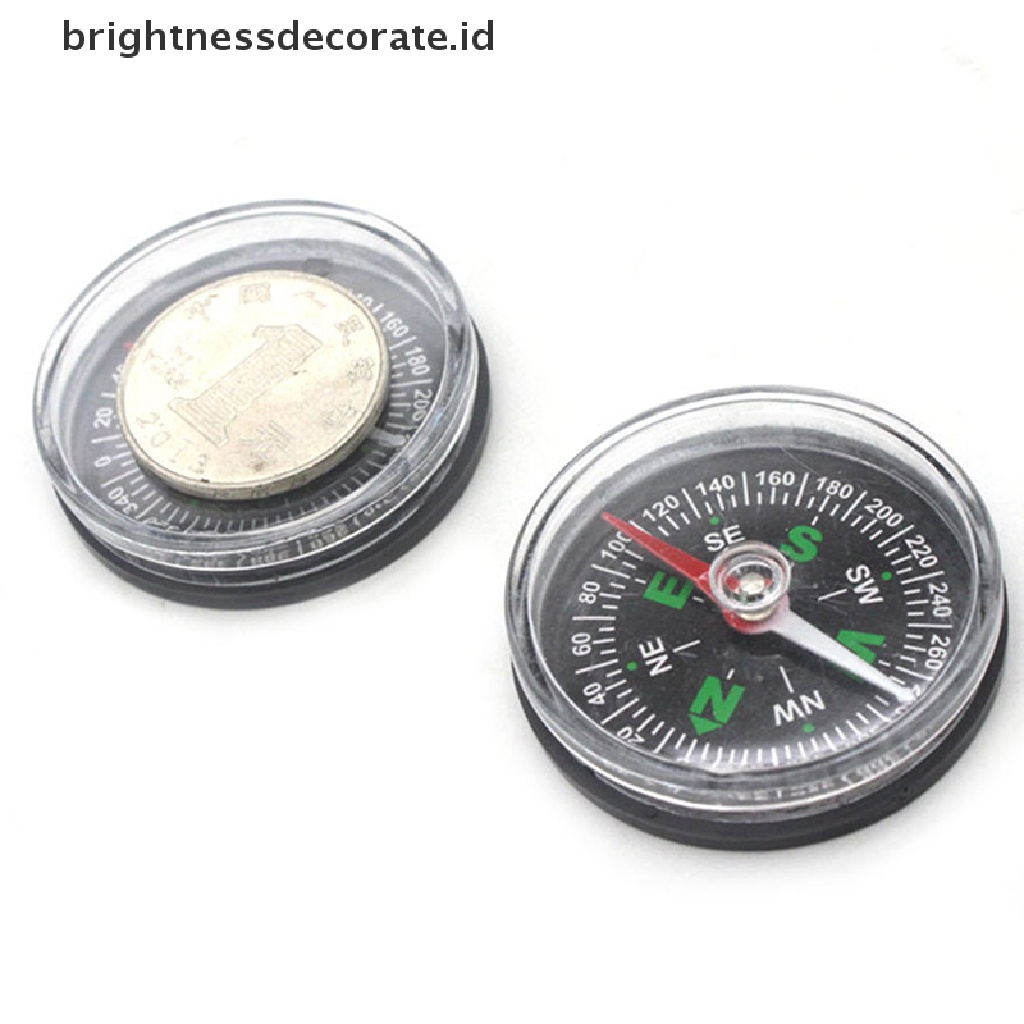 [Birth] Kompas Mini Precise Portable Praktis Guider Survival Button Design Compass [ID]