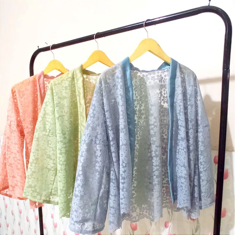 Outer Cardigan Brukat Daisy Mewah