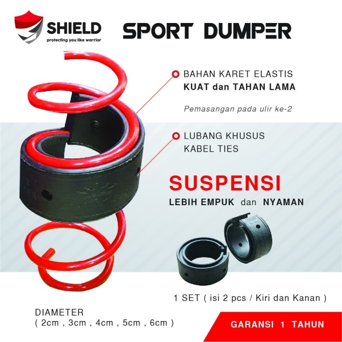 Sport Damper Rush Spring Buffer Karet Peredam Guncangan Mobil