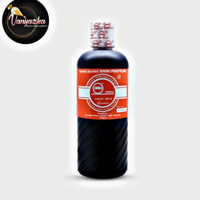 

Pewarna Makanan Halal Cross Peach Yellow/Kuning Peach 450ml