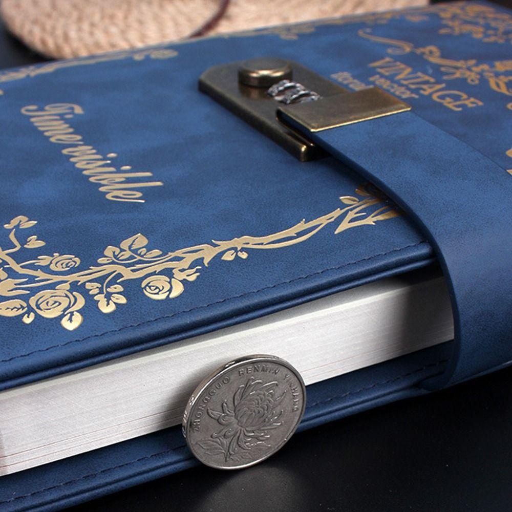 Mxbeauty Password Lock Notebook Scrapbooking Gaya Eropa Akun Tangan Alat Tulis Siswa Rekam Pikiranmu Daily Diary Book Vintage Codebook