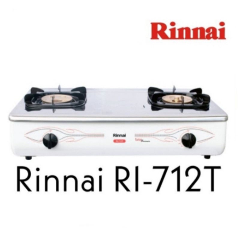 Rinnai Kompor Gas Rinnai 2 Tungku RI-712T  RI 712 T    712  T  Api Turbo