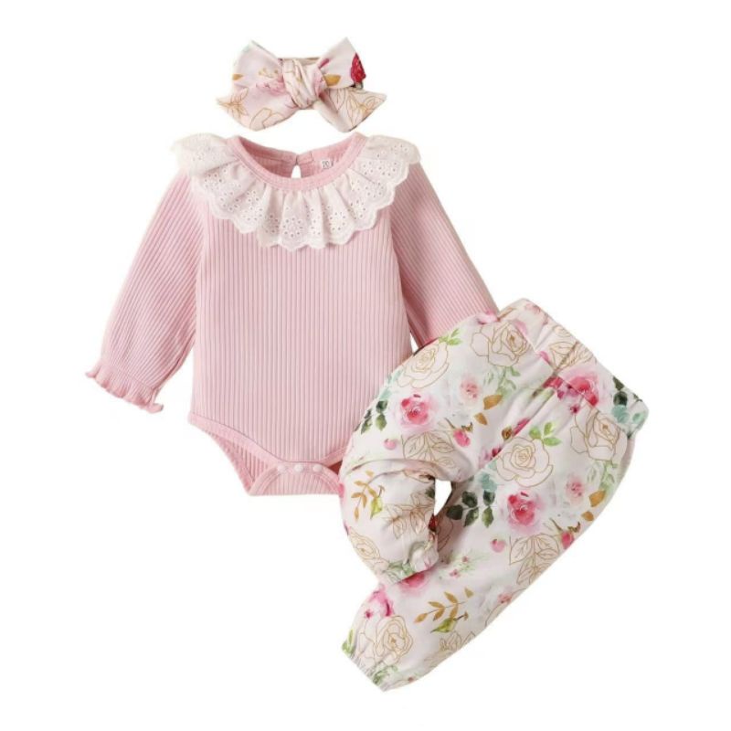 JUMPER SET PJG FLOWER+BANDANA JPJ01