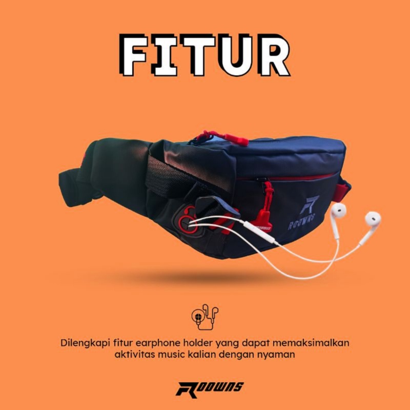 Waistbag Xtrail Tas Selempang Pria Waterproof Premium Desain urban &amp; Modern Simple