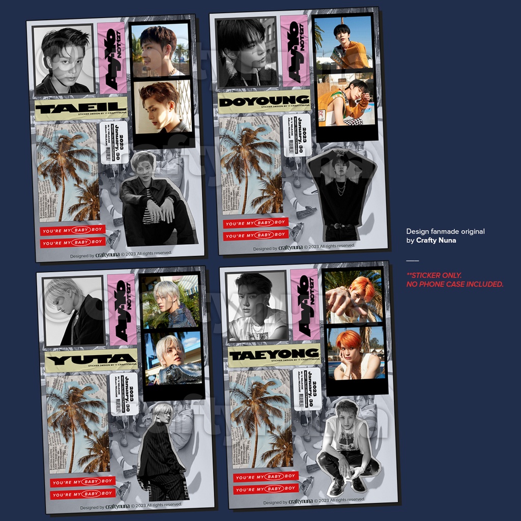 NCT 127 AY-YO AESTHETIC DECO STICKER SET stiker kpop dream diy estetik journal