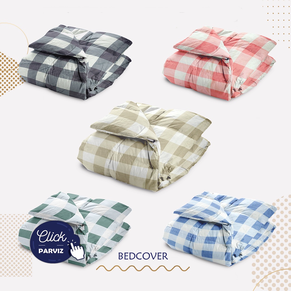 Bedcover only 180x220 double plain/polos Aesthetic