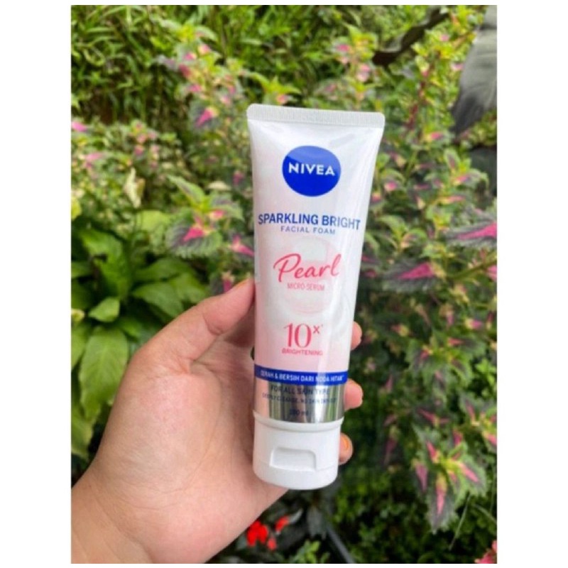 NIVEA SPARKLING WHITE FOAM - SABUN MUKA NIVEA - FACIAL WASH NIVEA