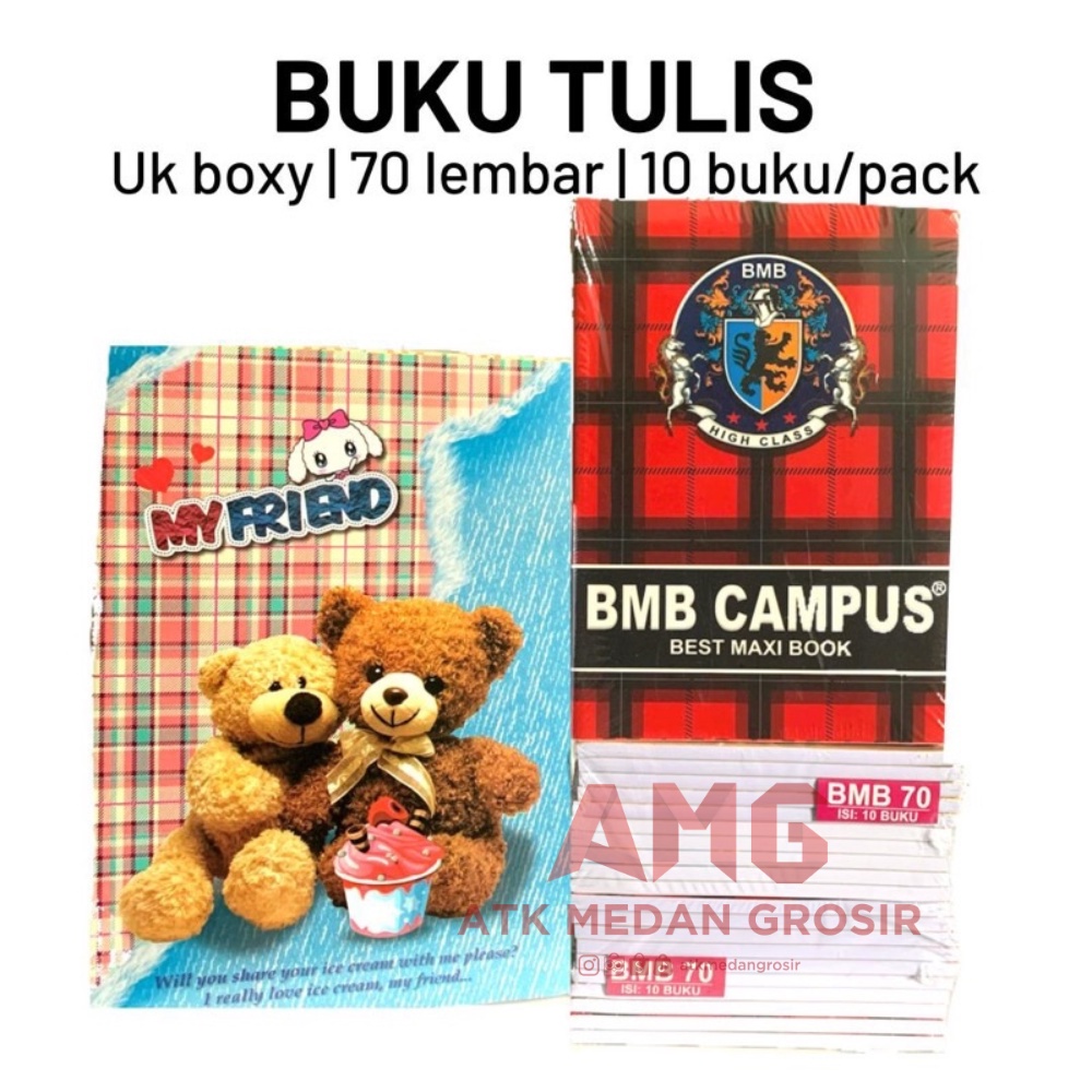 Jual BUKU PANJANG BMB ISI 70 LEMBAR (BEST SELLER) HARGA PER PACK 10 ...