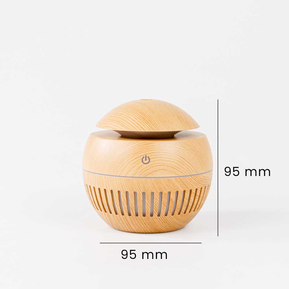 Taffware Air Humidifier Ultrasonic Aromatherapy Wood Desain 130ml - KJR12