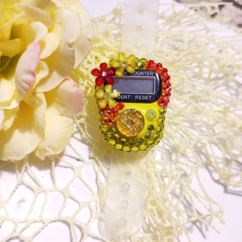 tasbih digital Swarovski cantik/tasbih digital mini/tasbih digital/kado unik/kado manfaat/Souvenir n