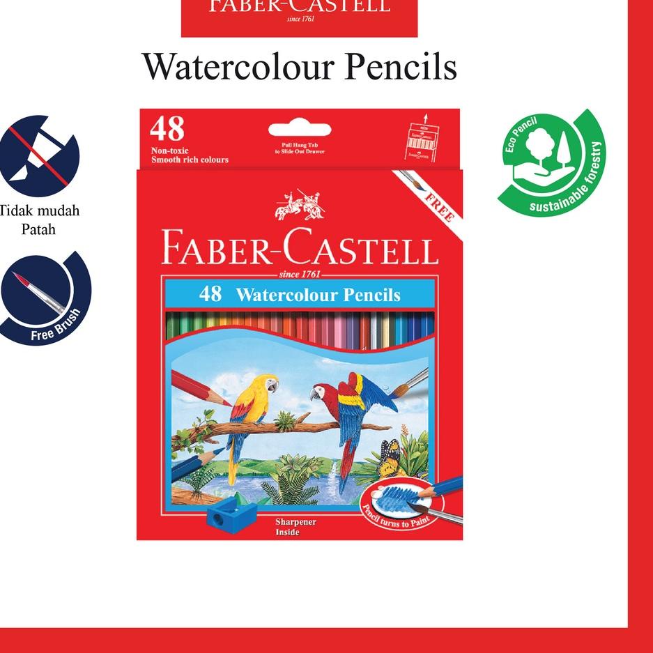 

Flash Sale Pensil Warna Faber Castell Water Colour 48 Warna Ukuran Long Free Rautan Free Kuas オ