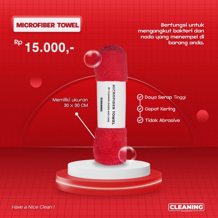 Microfiber Towel By Cleaning Shoes and Care | Lap Pembersih Sepatu