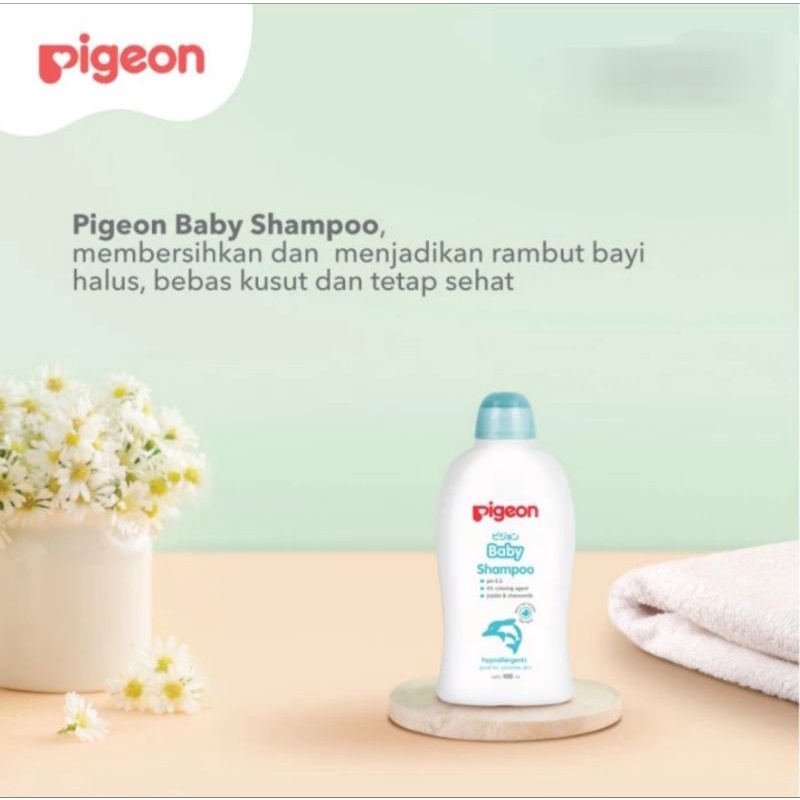 Perawatan Rambut Bayi Pigeon Baby Hair Lotion / Shampoo 100ml / Lotion rambut anak  Hypoallergenic Jojoba Chamomile