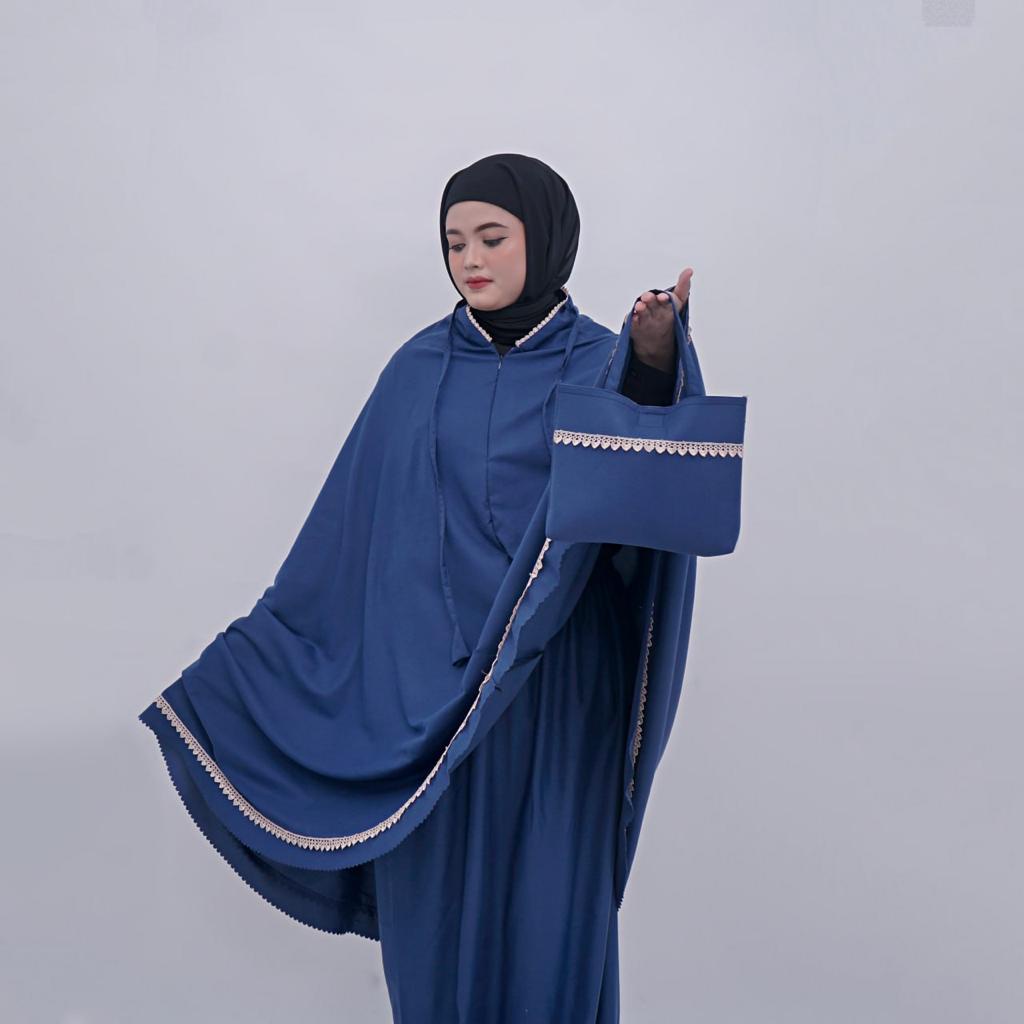 Mukenah Dewasa 2 in 1 Resleting Mukena Jumbo
