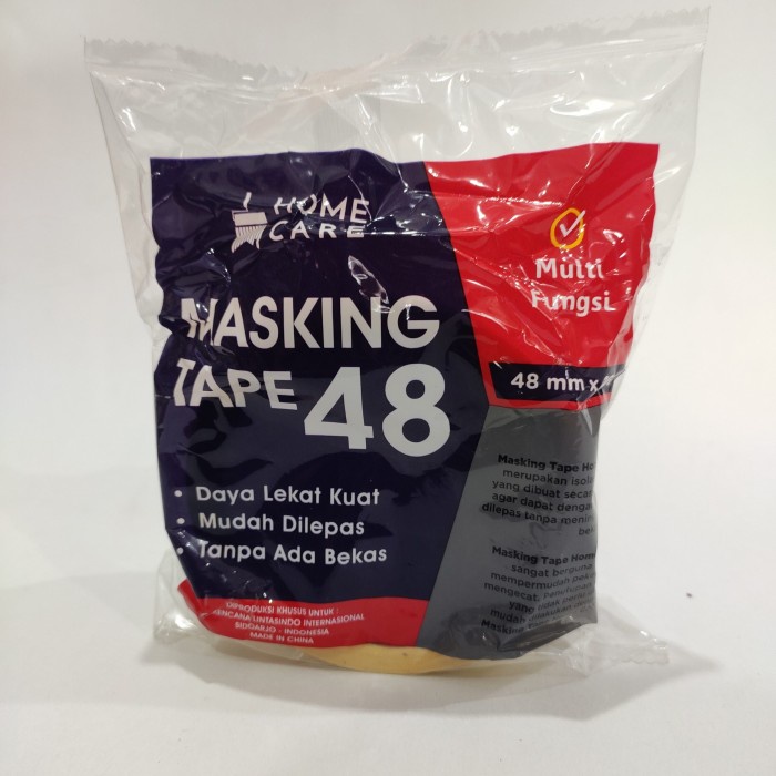 

48 MM X 20 Y / HOME CARE ISOLASI LAKBAN SELOTIP KERTAS MASKING TAPE
