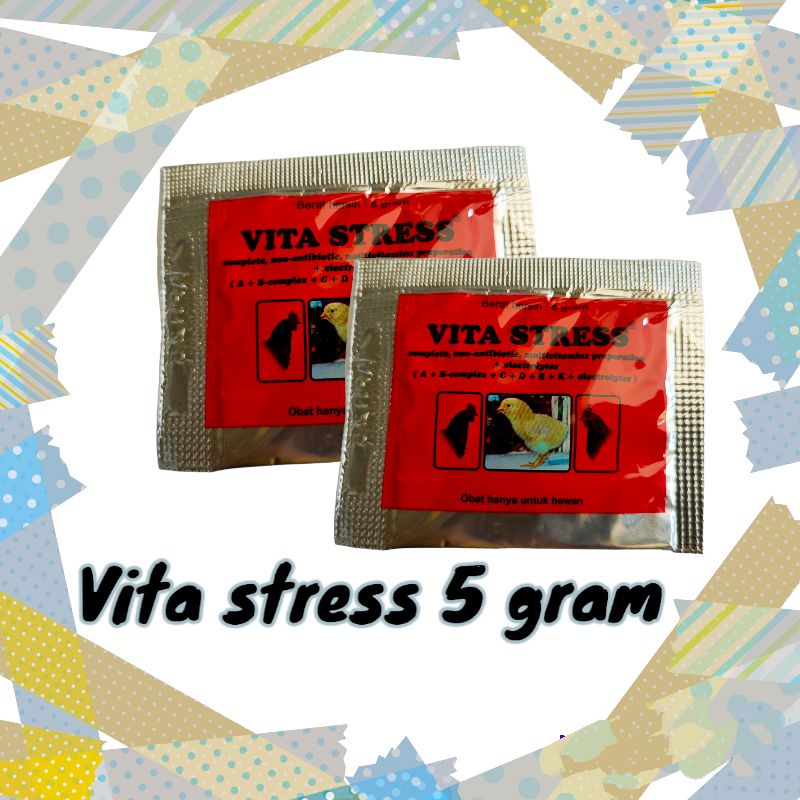 Vita stress 5 gram vitamin stres pada ayam petelur puyuh